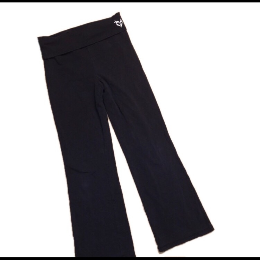 Justice Black yoga style pants size 7